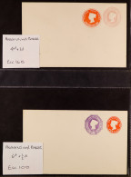 POSTAL STATIONERY COLLECTION In Binder, Chiefly Unused Items, Note Stamped To Order Covers Identified By Huggins And Bak - Andere & Zonder Classificatie