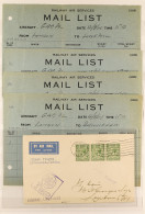 1933 - 1934 'RAILWAY AIR SERVICE' COVERS COLLECTION Of Illustrated Covers Plus Several 'Mail Lists' Recording The Weight - Ohne Zuordnung