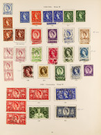 COLLECTIONS AND COVERS In Three Sparse Albums Of Basic Stamps Covering All Reigns, And Five Albums Of Covers From The 19 - Andere & Zonder Classificatie