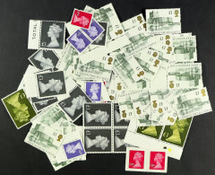 MINT DECIMAL DEFINITIVE HOARD In Glassines, Sorted Into Values, Up To Â£10 Britannias (no 1st Or 2nd Regular Stamps). In - Other & Unclassified