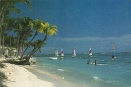 PUNTA CANA, BEACH, PLAGE, BOATS, SURF, DOMINICAN REPUBLIC - Repubblica Dominicana