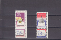 USA - ETATS UNIS - ** / MNH - 1980 - LETTERS WRITING - Sc. 1805/6, 1809/10 - Mi. 1421/2 , 1425/6 - Unused Stamps