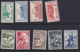 Iceland 1933 /1943 2 Complete Sets Semi Postal MH/U 15670 - Nuevos