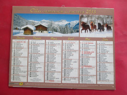 CALENDRIER ALMANACH 2013 CHALETS VALLEE DE CHAMONIX VOILIER A PLOUMANACH OLLER - Grand Format : 2001-...