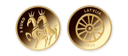 Latvia 2023 5 Euro Gold Collector Coin "The Golden Horses" (low Mintage 2500 ) - Letland