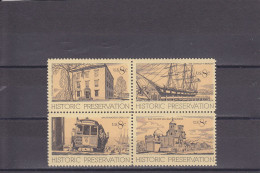 USA - ETATS UNIS - ** / MNH - 1971 - HISTORIC PRESERVATION -   Sc. 1440/3    - Mi. 1052/5 - Unused Stamps