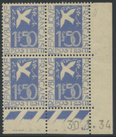 ** COINS DATES (BLOCS DE 4) - ....-1929