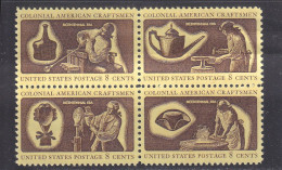 USA - ETATS UNIS - ** / MNH - 1972 - COLONIAL CRAFTSMEN - Sc. 1456/9   -  Mi. 1069/72 - Unused Stamps