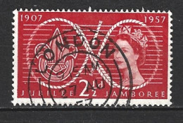 GRANDE-BRETAGNE. N°302 Oblitéré De 1957. Scoutisme. - Used Stamps