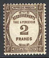 ** TIMBRES TAXE - 1859-1959 Mint/hinged