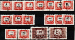 HONGRIE 1958-69 O MANQUE 36 F - Postage Due