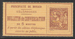 (*) MONACO - TELEPHONE - Téléphone