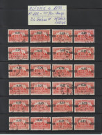 ALGÉRIE - Ex. Colonie -- 148 De 1938 - 24 Timbres Oblitérés - L'Amirauté à Alger - 25c. Sur 50c. Rouge - 2 Scan - Oblitérés