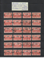 ALGÉRIE - Ex. Colonie -- 148 De 1938 - 24 Timbres Oblitérés - L'Amirauté à Alger - 25c. Sur 50c. Rouge - 2 Scan - Oblitérés