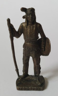 FIGURINE KINDER  METAL  INDIEN II - 7 LITTLE CROW VIEIL ARGENT - KRIEGER Berümmte Indianer-Häuptlinge (2) - Metal Figurines