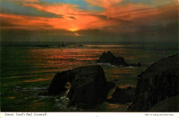 Postcard United Kingdom Cornwall Land's End Sunset - Land's End