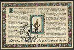 NATIONS-UNIES - VIENNE: Obl., BF N°YT 4, TB - Blocks & Kleinbögen