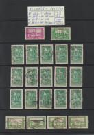 ALGÉRIE - Ex. Colonie - 104 & 105 & 107 & 109  De 1936/37 - 21 Timbres Oblitérés - 2 Scan - Oblitérés