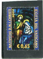 VATICAN CITY/VATICANO - 2006   65c  CHRISTMAS  IMPERF RIGHT  EX BOOKLET  FINE USED - Gebruikt