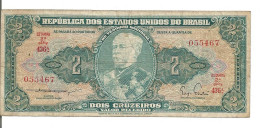 Brésil 2 Cruzeiros 1955 P#157 Série 436A 055467 TTB - Brésil