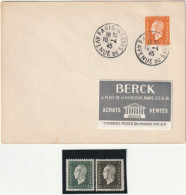 Marianne De Londres N°697(Y&T), Seul Sur Lettre 10/4/45 + Variété. Rare. Collection BERCK - 1944-45 Marianne (Dulac)