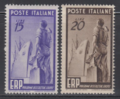 ** REPUBLIQUE D'ITALIE - 1946-60: Mint/hinged