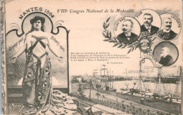 VIIIe Congrès National De La Mutualité à NANTES En 1904. Carte Signée G. Morinet. Un Léger Pli D'angle 2 Scans - Manifestations