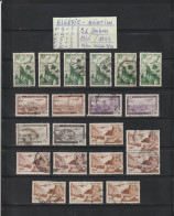 ALGÉRIE - Ex. Colonie - AVIATION - Entre Les N° 4 Et 10 De 1946 / 1953 - 21 Timbres Oblitérés - 2 Scan - Airmail