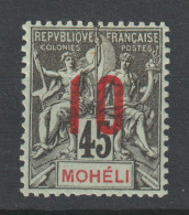 MOHELI  TYPE GROUPE SURCHARGE   N° 21  NEUF* TTB - Unused Stamps