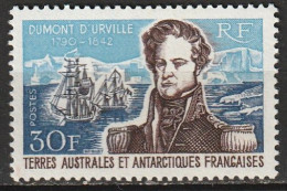 Terres Australes Et Antartiques Françaises Amiral Jules Sébastien César Dumont D'urville N°25 *neuf Charnière - Neufs