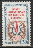 Terres Australes Et Antartiques Françaises Année Internationale Des Droits De L Homme N°27 *neuf Charnière - Neufs