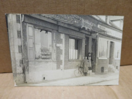 LONGUEIL ANNEL (60) Carte Photo Devanture De Commerce Coiffeur Café Animation - Longueil Annel