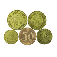 Token Bielefeld Bethel Shops Lot Of 5 Germany 5 10 50 100 Pfennig 03757 - Monétaires/De Nécessité