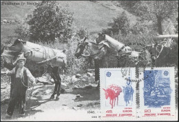 Andorre Espagnol - Andorra CM 1988 Y&T N°190 à 191 - Michel N°MK200 à 201 - EUROPA - Storia Postale