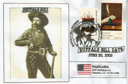 USA. Buffalo Bill's Wild West Circus , Enveloppe Souvenir , Sheridan. Wyoming 2003. - Cirque