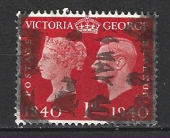 GRANDE-BRETAGNE. N°228 Oblitéré De 1940. Centenaire Du Timbre. - Used Stamps