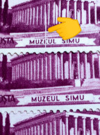 Errors Romania 1955 # Mi 1523 Printed With  Vertical Line White,cut Grame, Museum Simu,used - Errors, Freaks & Oddities (EFO)