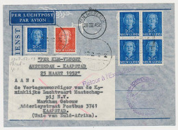 Nederlands Nieuw Guinea / NNG - Biak Luchtpost - Kaapstad Zuid Afrika 1952 - Van Riebeeck Vlucht - Nederlands Nieuw-Guinea