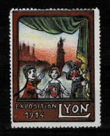 Errinophilie Vignette LYON  EXPOSITION  1914 - Tourism (Labels)