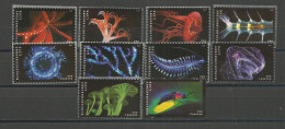 USA 2018 Bioluminescent Life SC.5264/73 Cpl 10v Set In VFU Condition - Blocchi & Strisce