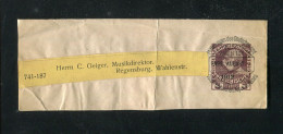 "OESTERREICH" 1912, Streifband "Alpen-Verein" Nach Regensburg (1560) - Bandes Pour Journaux