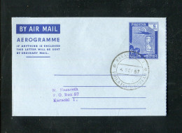 "PAKISTAN" 1957, Aerogramm Stempel "KARACHI" (1574) - Pakistan