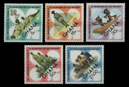 Ghana 1972 - Mi-Nr. 479-483 A ** - MNH - Pfadfinder / Scouts - Ghana (1957-...)