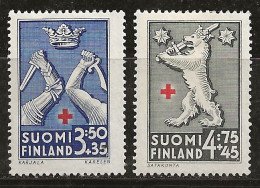 Finlande 1942 N° Y&T : 249 Et 250 * - Neufs