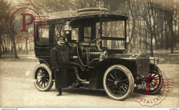 BRASIER AUTOMOBILES  TAXI CARTE PHOTO REAL PHOTO POSTCARD   The Bryan Goodman Collection - Taxi & Carrozzelle