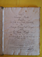 ANNEE 1695 SUITE A LA METHODE PRINCIPE GENERAL DU DOIGTE POUR LE FORTE PIANO 133 PAGES - 7 PHOTOS - Before 18th Century