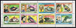 Äquatorial Guinea / Guinea Equatorial - Mi-Nr 895/902 Gestempelt / Used (e937) - Motorbikes