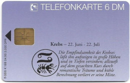 Germany - Zodiac Horoskop Sternbilder 4 - Cancer - K 0188 - 04.1993, 6DM, 3.000ex, Mint - K-Series: Kundenserie
