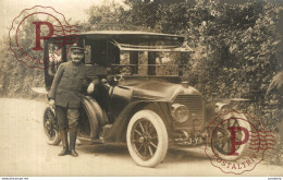 PEUGEOT TAXI  CARTE PHOTO RPPC LITTLE DAMAGE ON THE BACK NOT THE PHOTO   The Bryan Goodman Collection - Taxi & Fiacre