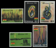 Ghana 1988 - Mi-Nr. 1215-1219 ** - MNH - Weihnachten / X-mas - Ghana (1957-...)
